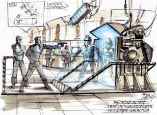 Illustration for article titled Stunning Concept Art From The Battlestar Galactica You Never Saw